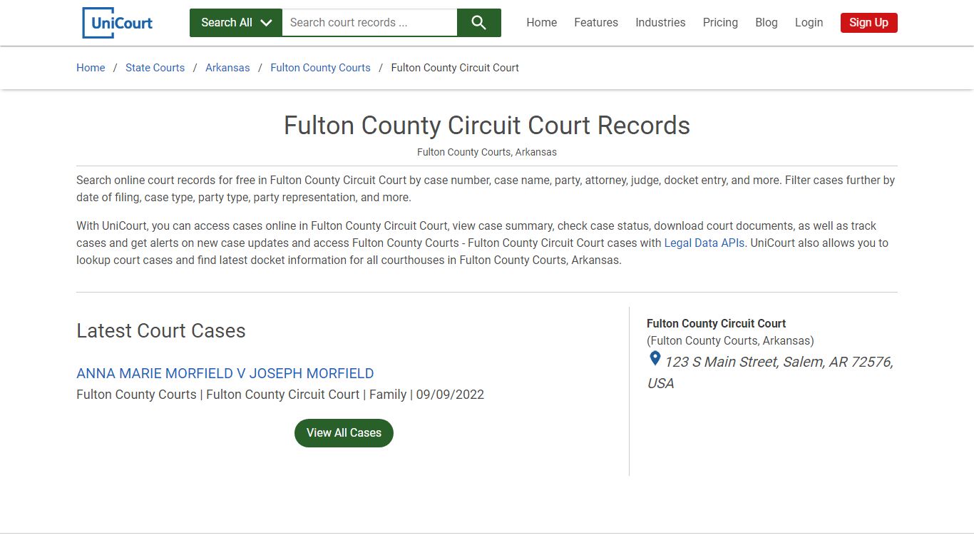 Fulton County Circuit Court Records | Fulton | UniCourt