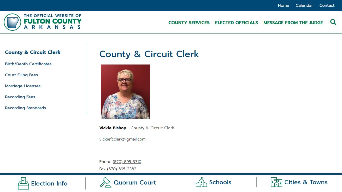 County & Circuit Clerk | Fulton County AR Government